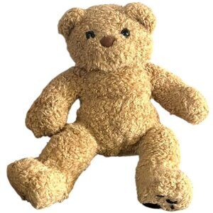 Build-A-Bear Workshop Stuffed Brown Bear w/Black Eyes & Black Hind Paw Pads, 16"